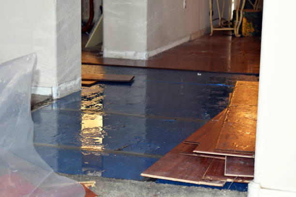 Professional Burst Pipe Cleanup technician working in Warwick, RI